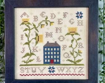 Letni sampler - KOPIA PAPIEROWA - The Proper Stitcher - Wzór do haftu krzyżykowego - Oryginalny projekt