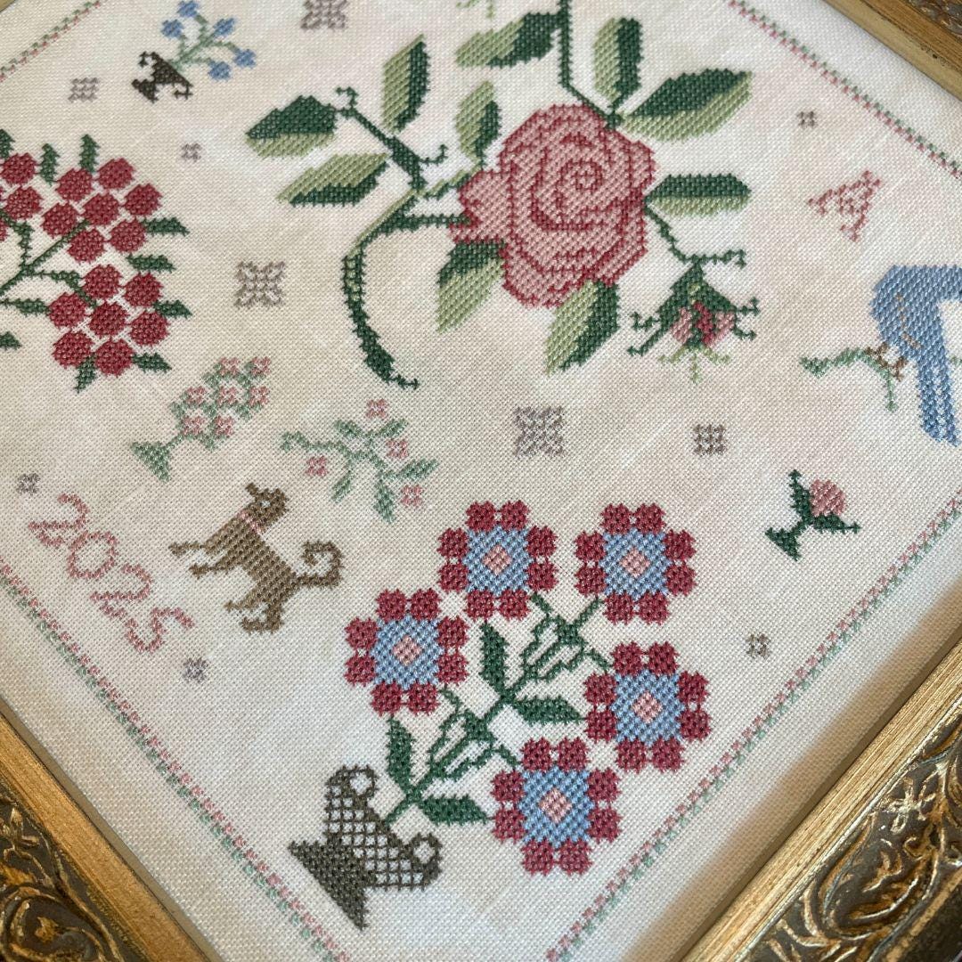 English Rose Sampler - Reproduction Sampler - the Proper Stitcher - PDF ...