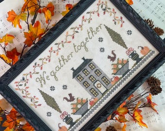 Ci riuniamo - COPIA CARTACEA - The Proper Stitcher - Schema punto croce - Design originale