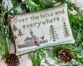 Christmas Cross Stitch Pattern - Over The Hills, Part 2 (Paper Copy)