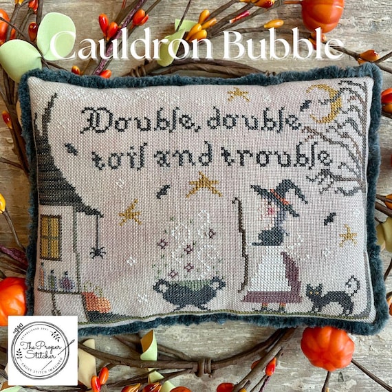 → View on Etsy: Cauldron Bubble - The Proper Stitcher - Original Design - Paper Cross Stitch Pattern Cauldron Bubble - The Proper Stitcher - Original Design - Paper Cross Stitch Pattern
