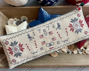 Patriotyczny Kwaker 1776 - POBIERZ PDF - The Proper Stitcher - Wzór do haftu krzyżykowego