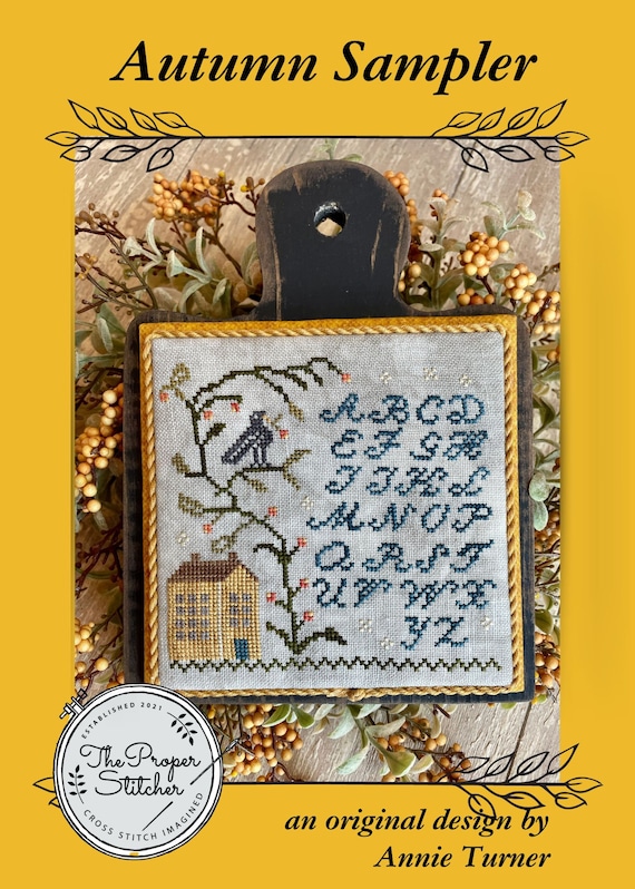 → View on Etsy: Autumn Sampler - The Proper Stitcher - PAPER COPY - Cross Stitch Pattern - Original Design Autumn Sampler - The Proper Stitcher - PAPER COPY - Cross Stitch Pattern - Original Design