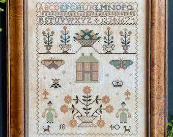 Ann Speakmand 1840 Sampler - Reproduction Sampler - The Proper Stitcher - PAPER COPY