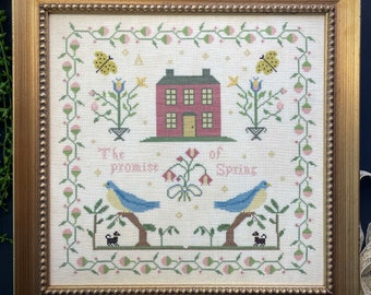 La promessa della primavera - The Proper Stitcher - Copia cartacea - Schema punto croce - Sampler di riproduzione