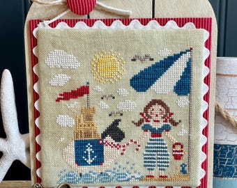 Seaside Ewe - Celebrate Ewe Series - PAPER COPY - The Proper Stitcher - Original Design