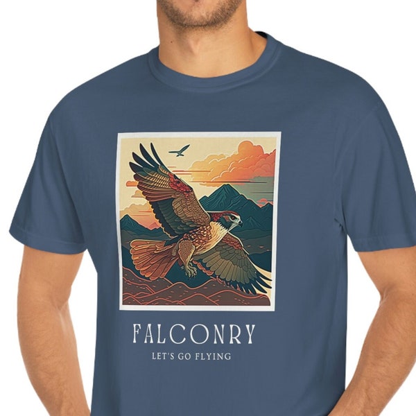 Falconer shirt Falconry shirt Hawk Tshirt Raptor shirt gift for falconer gift for dad falconry gift falconer gift for falconer gift for him