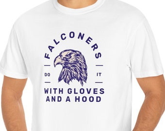 FALCONER SHIRT hawk tshirt gift for falconer falconry tee gift for falconry hobby gift for him falconry shirt falconer shirt falconry gift