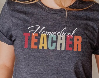 Homeschool Lehrer Tshirt Homeschool Mama Geschenk Tee Homeschool Mama Shirt Geschenk für Homeschool Mama