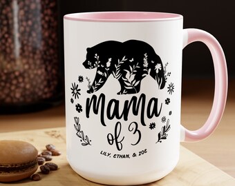 Tazza mamma personalizzata, regalo tazza mamma orso per la mamma, regalo per insegnante di scuola in casa, regalo di compleanno per la mamma, regalo per la nuova mamma, regalo personalizzato per la festa della mamma