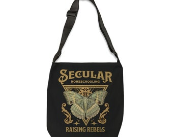 Homeschool Tote Bag met ritssluiting, Rebels opvoeden, Cadeau voor Homeschooler, Bibliotheektas, Boekentas, Homeschool Gift Seculiere Homeschool Mom Gift Tote