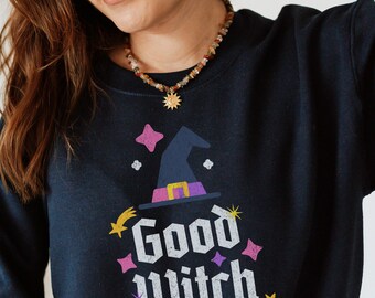 Buena Bruja sudadera de halloween sudadera de otoño sudadera de brujas de halloween para las mujeres sudadera de otoño para las mujeres sudadera espeluznante