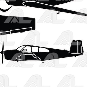 Beechcraft  V35  Bonanza set   -   vector file (*eps)!