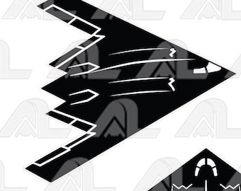 Aereo B-2 Spirit - set di file vettoriali (*eps)! Regalo per piloti in formato SVG