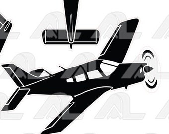 Piper PA-28 - archivo vectorial (*eps)! Regalo para pilotos SVG