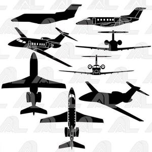 Pilatus PC-24  with outline -   vector set file (*eps)!