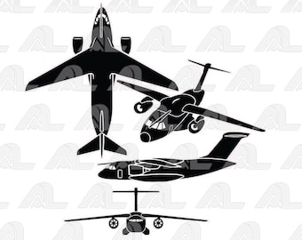 Embraer C-390 - Vektordatei (*eps)!  Piloten Geschenk