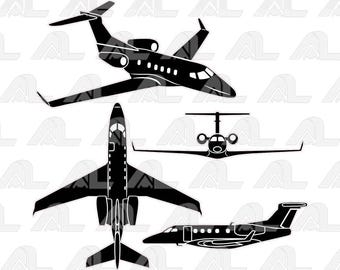 Embraer_Phenom 300 -   vector set  file (*eps)! SVG pilot gift
