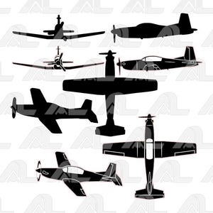 Pilatus PC-7 standard with outline -   vector set file (*eps)!