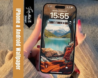 Cozy Van View – Phone Wallpaper for iPhone, Samsung, and Android Devices | Nature and Travel Aesthetic