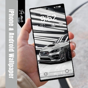 Subaru STI Car Studio Phone Wallpaper – High-Definition Automotive Art for Car Enthusiasts | Subaru STI  iPhone Background
