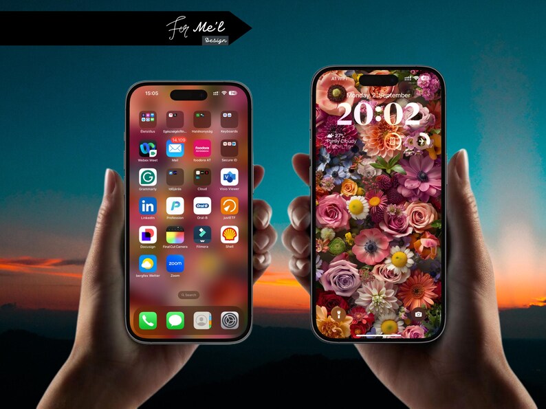 Retro Floral Wallpaper, Vintage Charm, Flowers, Elegant Flower