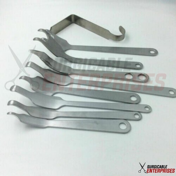 Set of 9 types Hip joint Hip Retractors orthopaedic Instruments