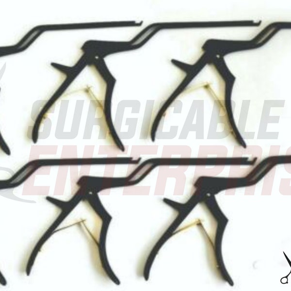 Kerrison Bone Locher abnehmbar noir beschichtet 6er Set in 1mm zu 6mm/ 180mm