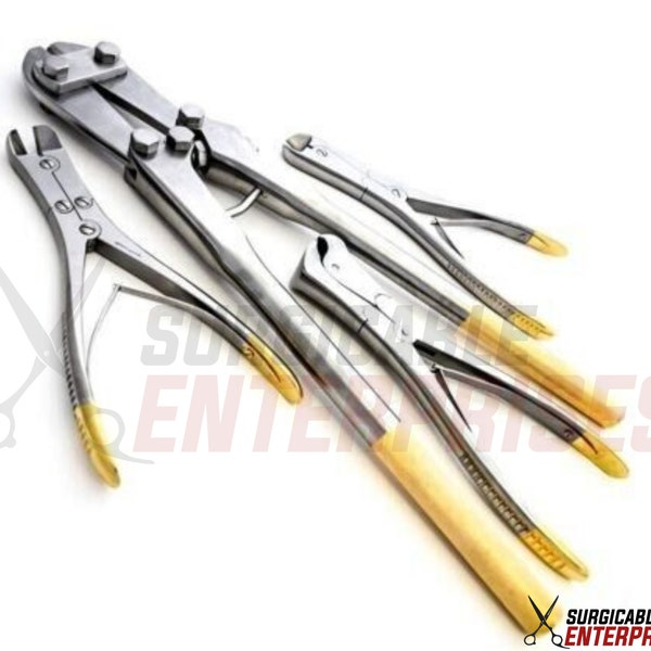 4 pin & wire cutter set tc jaw pince chirurgicale orthopédique vétérinaire