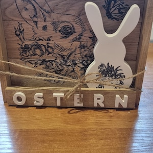 Easter picture with rabbit