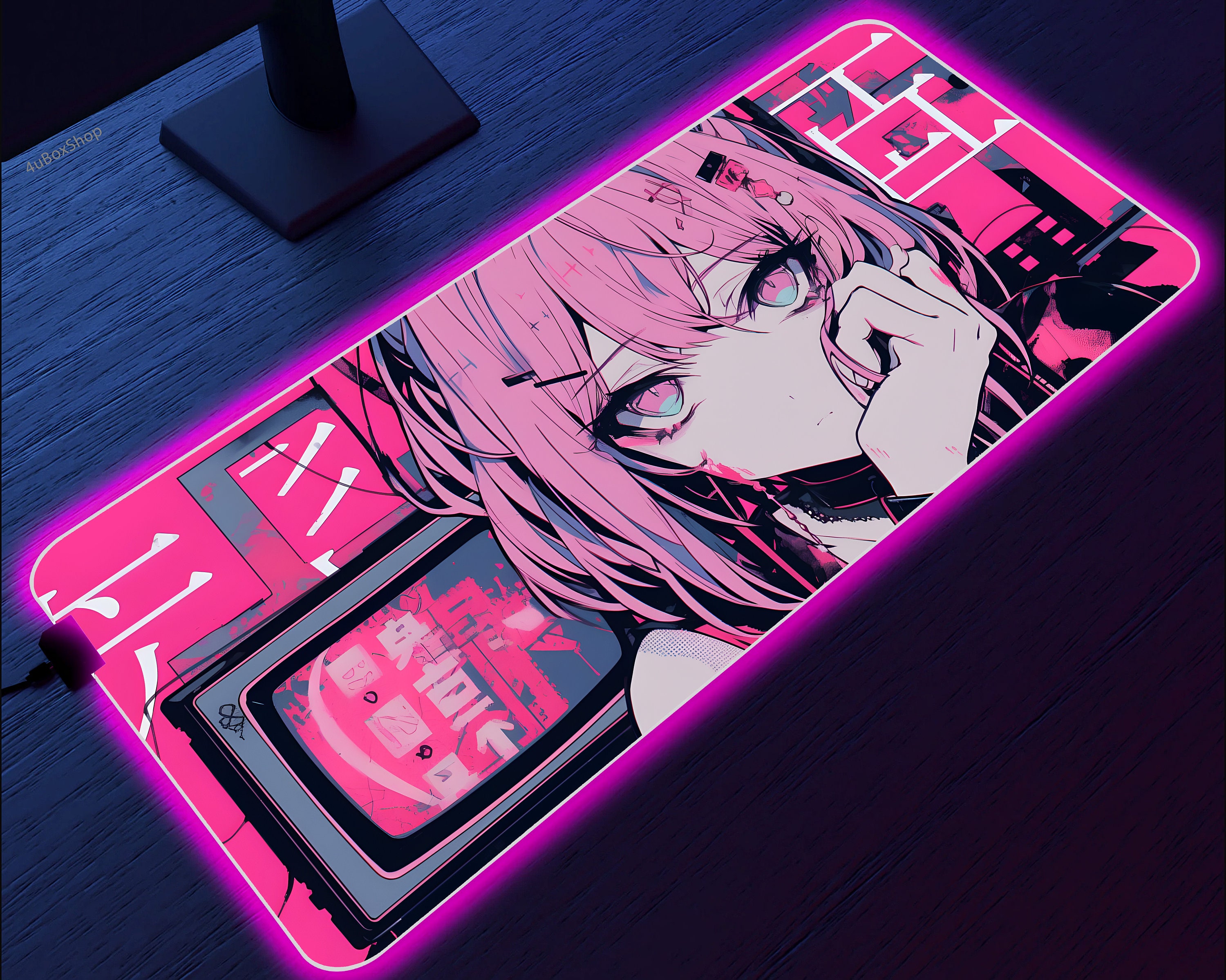 Otaku Girl Mouse Pads & Desk Mats for Sale