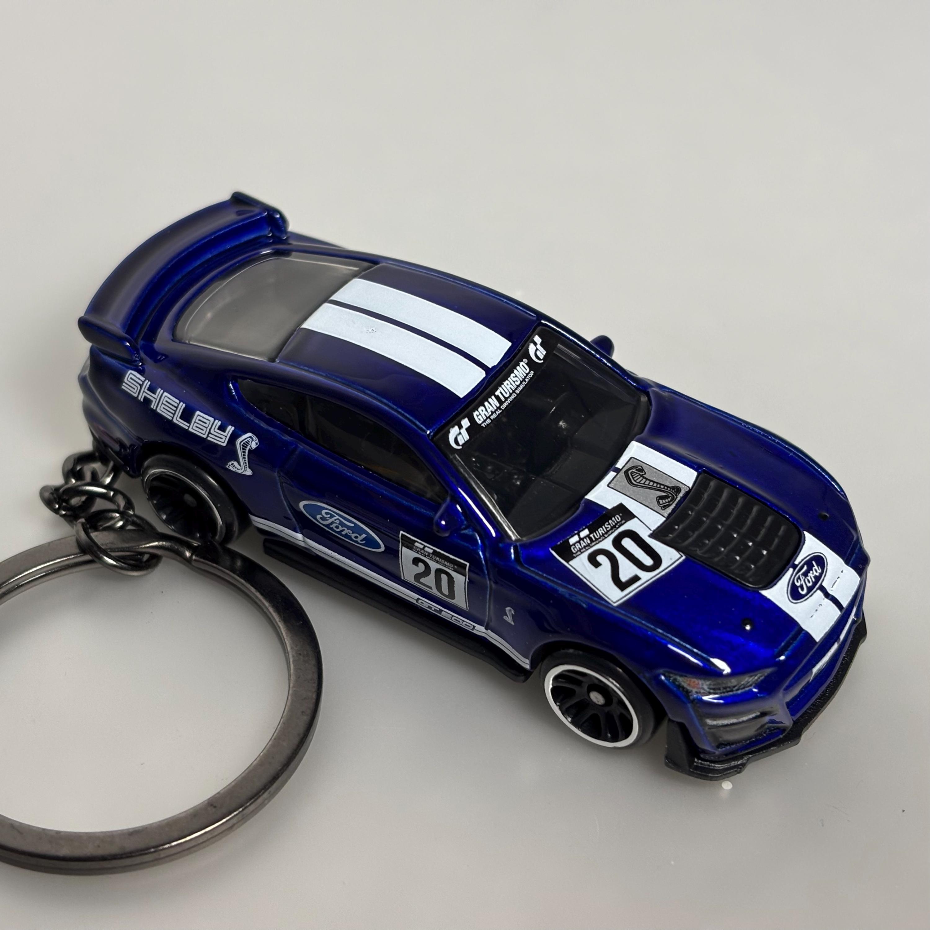 Ford Motorsport Keychain – Made In USA, White Plastic With Ford Logo