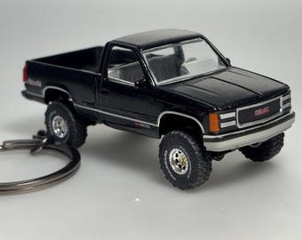 GMC Sierra 1500 Keychain, Diecast truck keychain