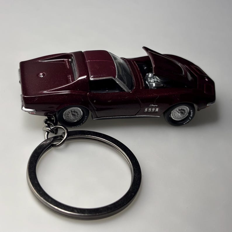 1969 Chevy Corvette Keychain, Diecast Car Keychain - Etsy