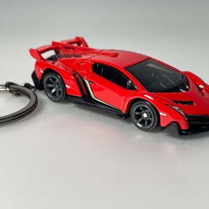Lamborghini Veneno Keychain, Diecast car keychain