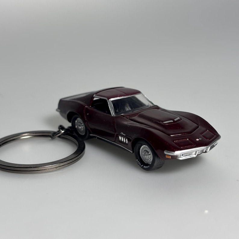 1969 Chevy Corvette Keychain, Diecast Car Keychain - Etsy