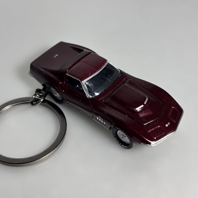 1969 Chevy Corvette Keychain, Diecast Car Keychain - Etsy