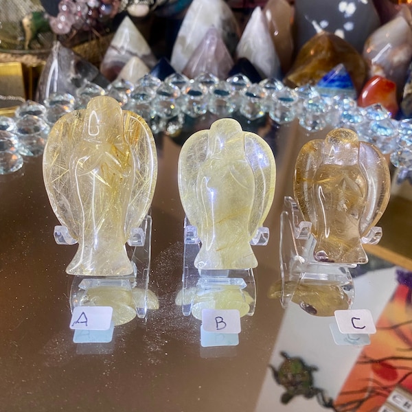 Golden Rutilated Quartz Angels