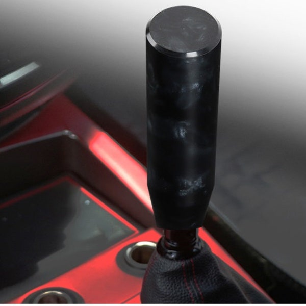 Universal JDM Black Pearl Long Stick Manual Gear Stick Shift Knob Shifter Lever Head 15cm