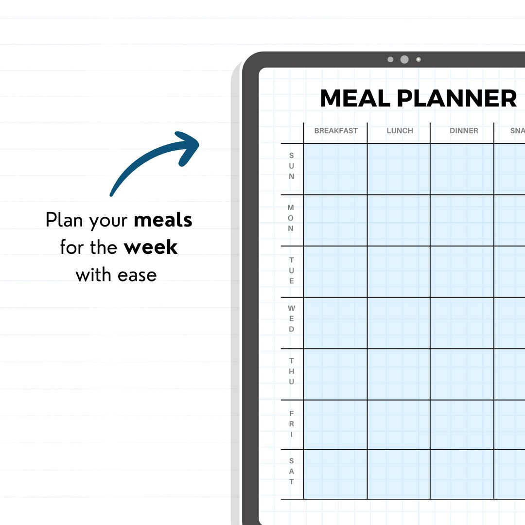Meal Planner Printable Digital Download - Etsy