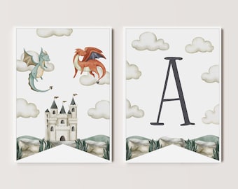 Dragon Banner Sign Magical Adventure Birthday Castle Birthday Sign Boy Birthday Party Editable Sign Template Printable, 0023