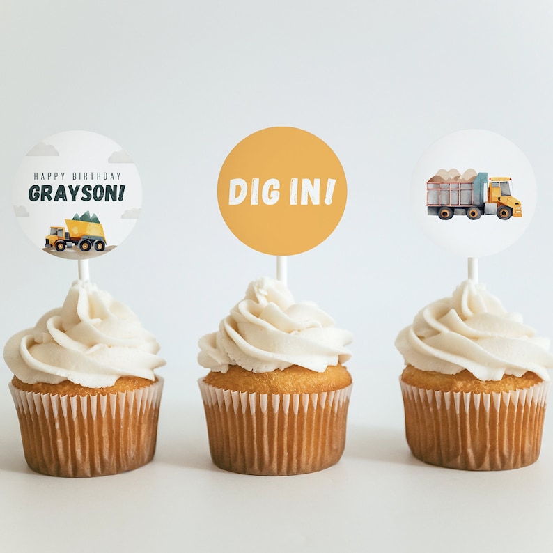 Construction Trucks Birthday Invitation Diggin It Construction Invite Construction Printable Invitation Template Dump Everything Party, 0005 image 10