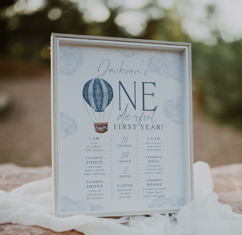 ONEderful World Birthday Milestone Sign, ONEderful First Birthday Party, 1st Birthday Milestone Board, DIY Party, Printable Template, 0002 image 4