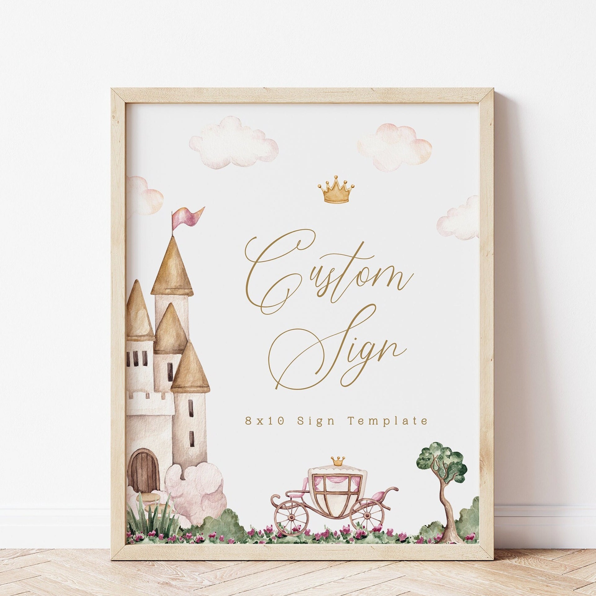 Princess Birthday Invitation Magical Fairy Tale Party Magic Castle ...