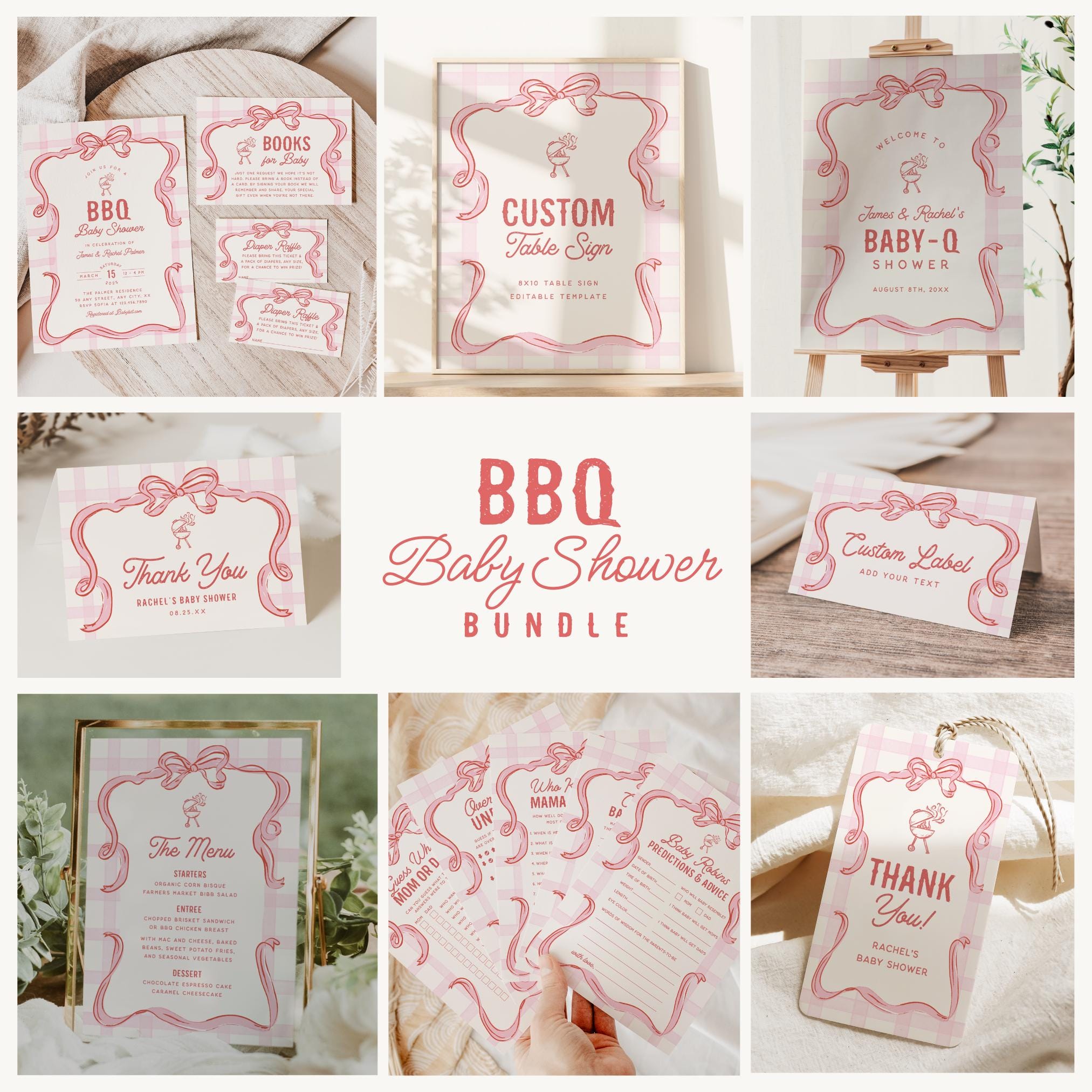 Bbq Baby Shower Bundle Couples Shower Invitation Template Editable Baby  Shower Invite Printable Picnic Shower Hand Drawn Bow Sign, 0086 - Etsy, image size:2025x2025