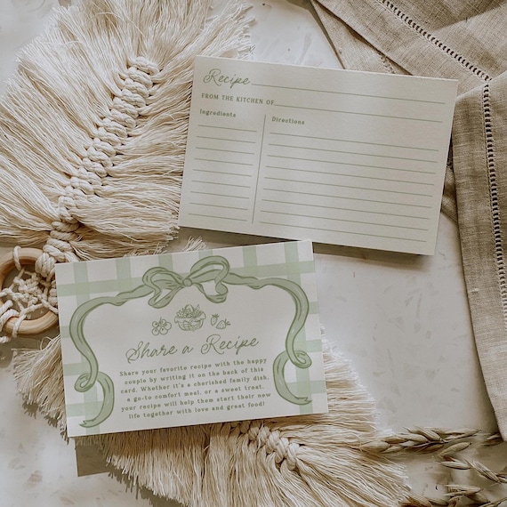 Recipe Card Template Fresh off the Market Bridal Shower Recipe Request Farmers Market Shower Editable Recipe Card Printable Hand Drawn, 0110
