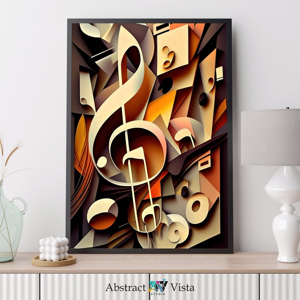 Music Wall Art, Music Notes, Musical Instruments, Digital Wall Art, Music Notes Art, Instrument art, Digital Print