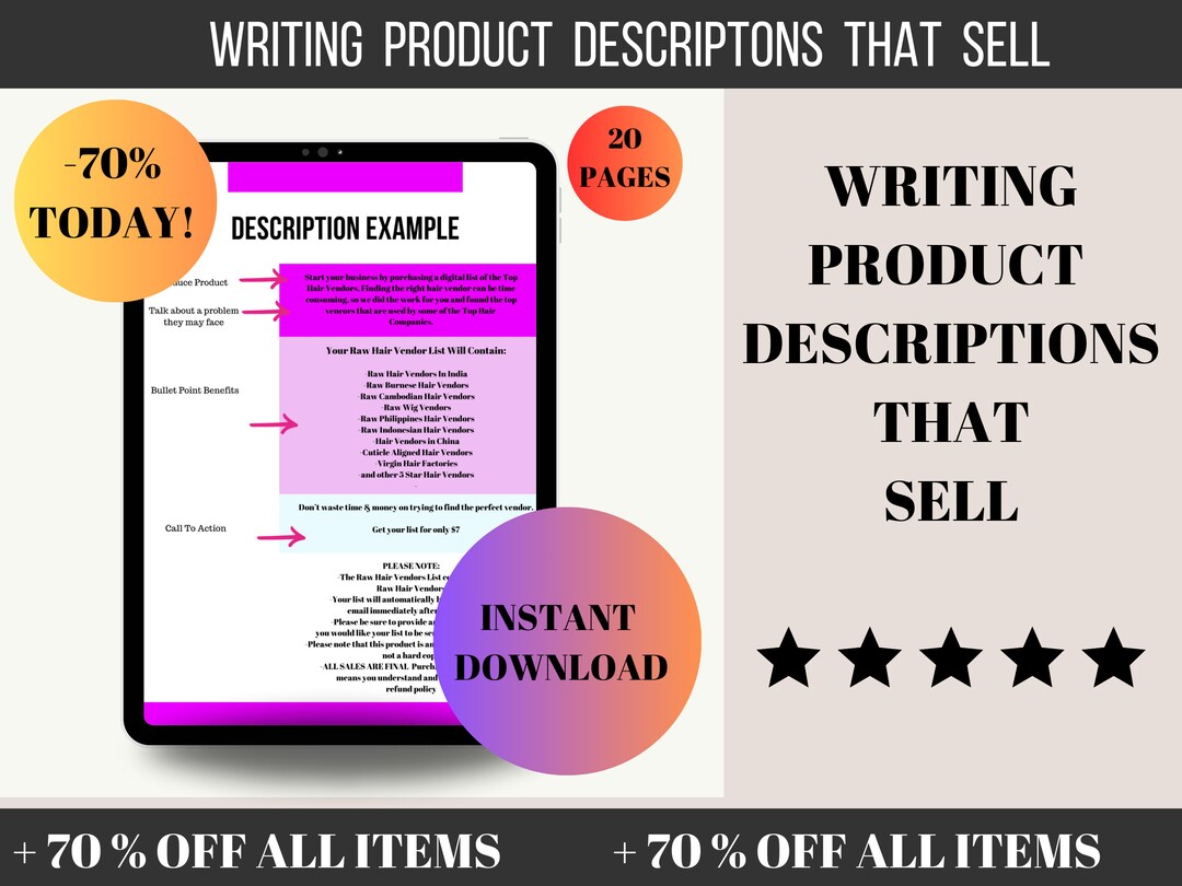 High Converting Product Description Training to Sell, Selling on Etsy ...