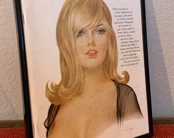 Vargas Girl - Only one to appear on the cover - Original page from 1965 - FREE SHIPPING!