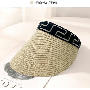 Korean-Style Raffia Straw Sun Hat for Women - Versatile and UV-Protective